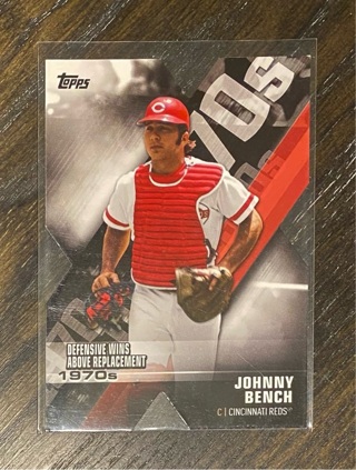 Johnny Bench die-cut insert