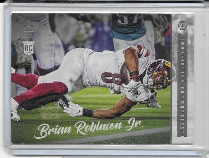 Brian Robinson Jr 2022 Chronicles Luminance #224 Rookie Card