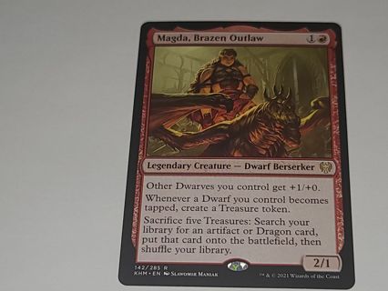 Magic the gathering mtg Magda Brazen Outlaw rare card Kaldheim