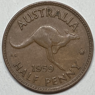 1959 Australian Half Penny