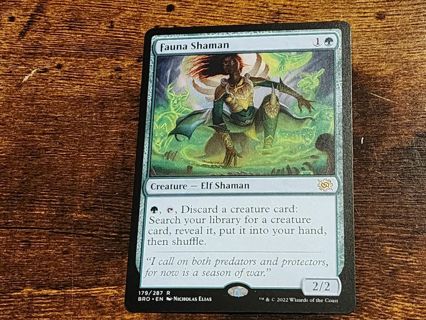 Magic the gathering mtg Fauna Shaman rare card Brothers War