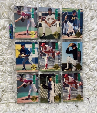 Set of 9 Baseball Cards