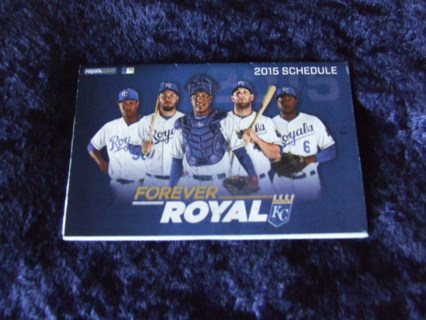 2015 Kansas City Royals Baseball Pocket Schedule 