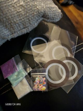 Rainbow themed nail art bundle