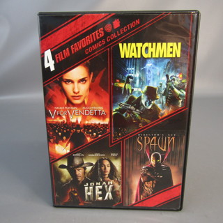 4 Film Favorites DVD Watchmen V is For Vendetta Jonah Hex Spawn