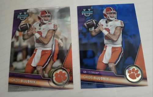 2023 Bowman U Cade Klubnik Clemson Rookie Cards