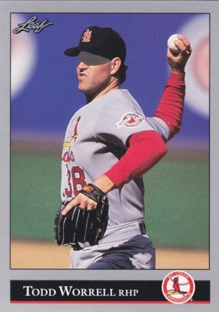 Todd Worrell 1992 Leaf St. Louis Cardinals