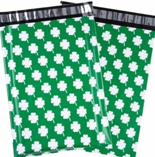 ↗️☘️(2) SHAMROCK ☘ 10"x 13" Poly Mailers