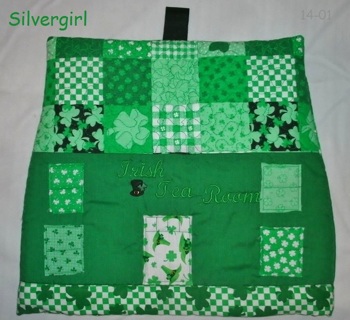  Green Shamrock Quilted Tea Cozy 
