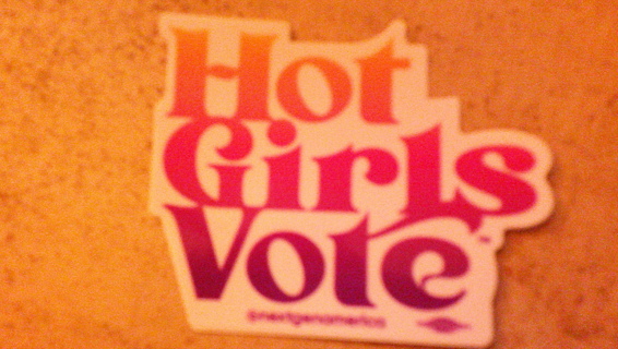 2 voting stickers