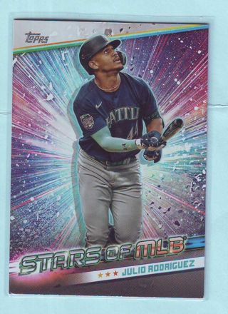 2024 Topps Julio Rodriguez STARS OF MLB Baseball Card # SMLB-16 Mariners