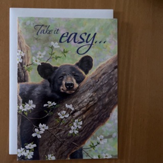 Lazy Bear Birthday Card