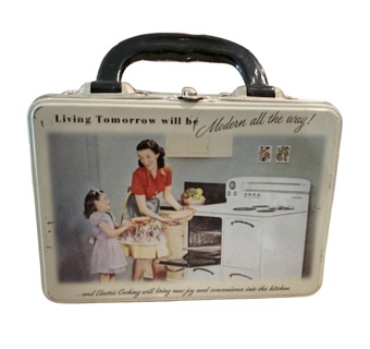 Small Vintage Looking Metal Lunch Box