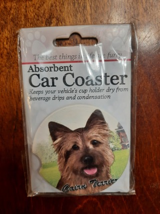 Absorbent Car Coaster ~ Cairn Terrier