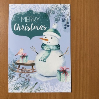 Snowman Christmas Card 