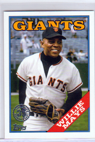Willie Mays, 2023 Topps Retro 1988 Card #T88-12, San Francisco Giants, (L5
