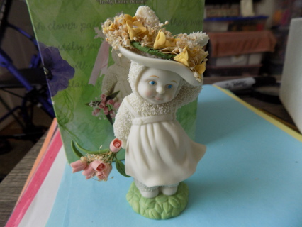 Vintage Snowbabies In my Easter Bonnet figurine in original box