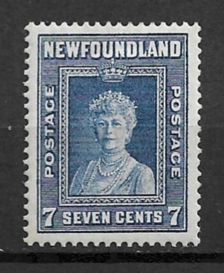 1938 Newfoundland Sc248 7¢ Queen Mother Mary MHR
