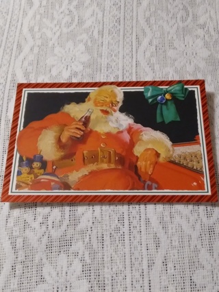 Coca-Cola Santa Claus Christmas Card 