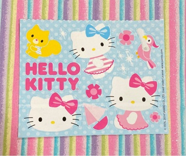 Kawaii Hello Kitty sticker sheet 