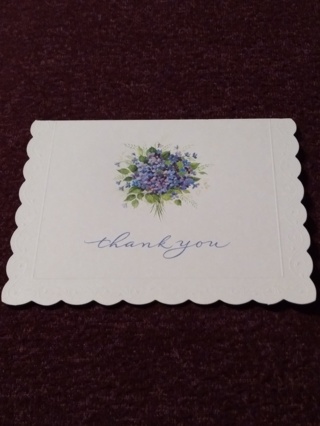 Floral Bouquet Notecard - thank you