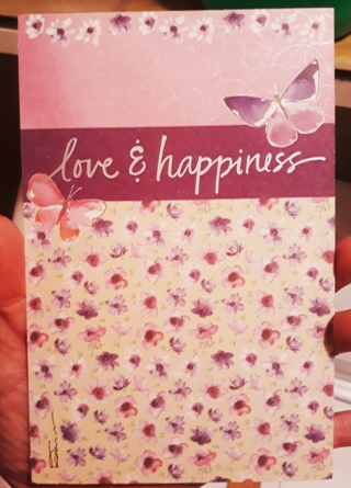 Happy Anniversary Card w/Envelope (Love & Happiness)