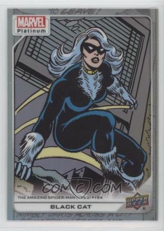 BLACK CAT 2023 MARVEL PLATINUM CHROME HIGH SERIES BASE CLASSIC COMIC CARD