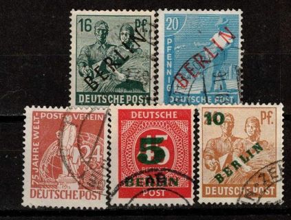 Germany West Berlin Early Overprints