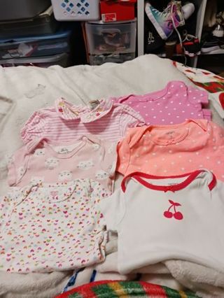 6 baby girl onesie size 6-9m