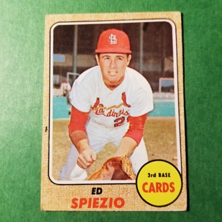 1968 - TOPPS BASEBALL CARD NO. 349 - ED SPIEZIO - CARDINALS