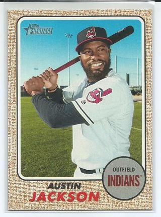 2017 Topps Heritage High Number Austin Jackson #626 Indians