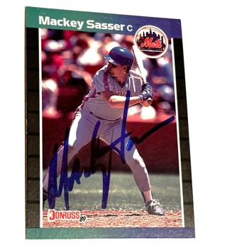 1989 Donruss Baseball Card Mackey Sasser New York Mets #454
