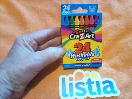 * Box of 24 Washable Crayons *