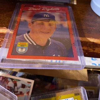 1990 donruss learning series dave righetti baseball card 