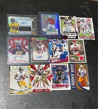 12 card Lot NFL most auto RCs & RCs 