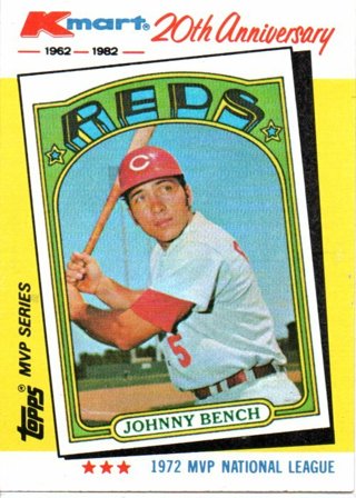 1982 Topps Kmart Johnny Bench