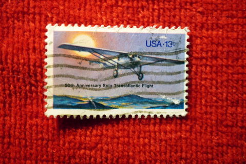  Scotts #1710 1977 13c "Spirit of St. Louis" U.S. Postage Stamp. 