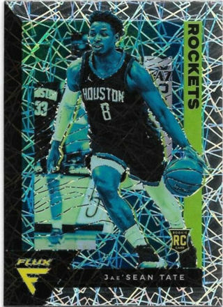 2020-21 FLUX JAE'SEAN TATE SILVER LAZER PRIZM REFRACTOR ROOKIE CARD