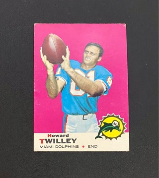 1969 Topps Howard Twilley #28 Dolphins!