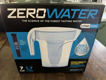 Zero water 5 Stage 7 Cup Advance Filtration New In Box