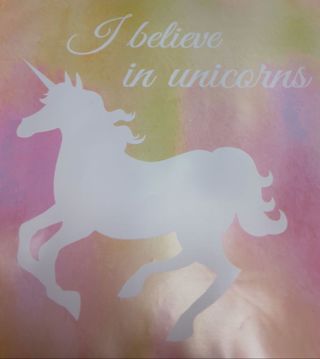 ❤️(1) 'I believe in unicorns' MULTICOLORED 6"x9" POLY MAILER❤️