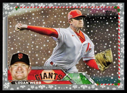 2023 Topps Holiday LOGAN WEBB #H168 Baseball Card GIANTS