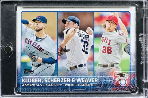 Corey Kluber / Max Scherzer / Jered Weaver - 2015 Topps LL #214 [AA182]