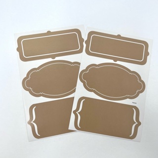 Kraft Paper Sticker Labels 