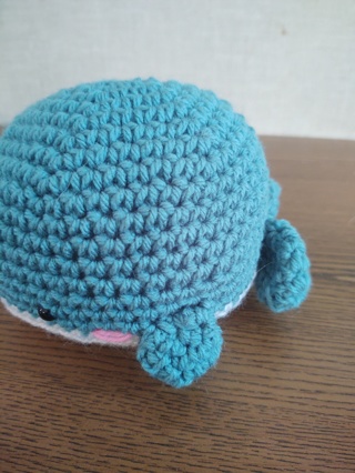 Hand Crocheted Amigurumi Whale