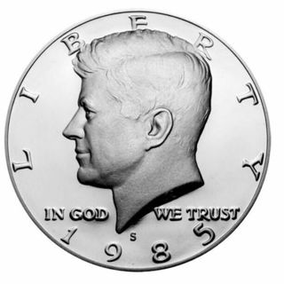 1985 S Proof Kennedy Half Dollar Straight Out Of Proof Set 