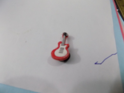 Croc Shoe Charm guitar orange and white