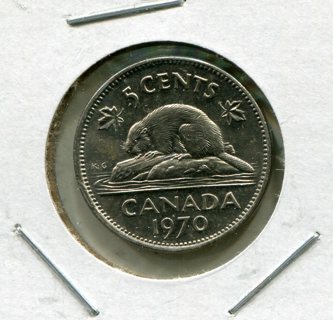 1970 Canada 5 Cents