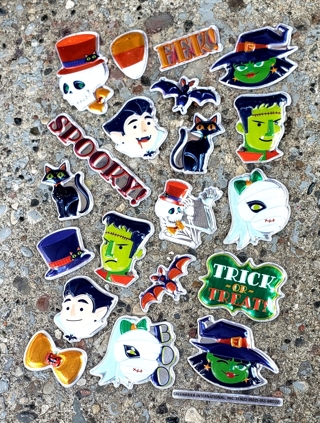 HALLOWEEN POP UP STICKERS STYLE 3