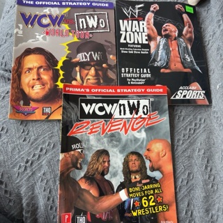 3 Strategy Guides, NWO/WWF/WCW for video games